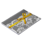 Bows Ribbon & Lace Planner grijs geel Notitieboek (Linkerzijde)
