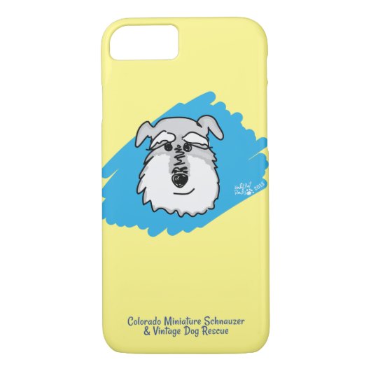 Bowser - Aangepaste Schnauzer Cell Phone Case (Achterkant)