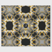 Bowserlene Monogram Cadeaupapier (Vlak)