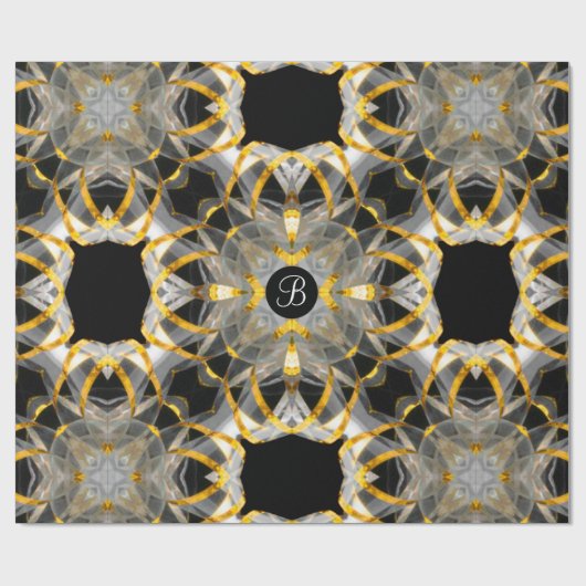 Bowserlene Monogram Cadeaupapier (Vlak)