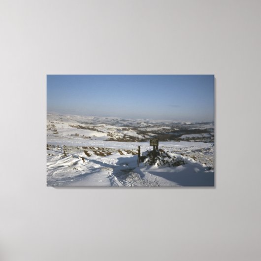 Bowstonegate Winter Cheshire Holiday Card Canvas Afdruk (Voorkant)