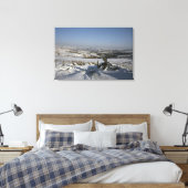 Bowstonegate Winter Cheshire Holiday Card Canvas Afdruk (Insitu (Slaapkamer))