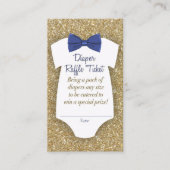 Bowtie Baby shower Diaper Raffle Ticket (Voorkant)