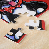 Bowtie Boston Terriers Off-Leash Art™ Legpuzzel (Zijkant)