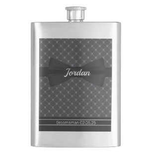 Bowtie en Skulls Monogrammed Flask Flacon