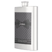 Bowtie en Skulls Monogrammed Flask Flacon (Links)