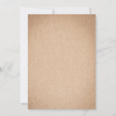 Bowtie of paardengeslacht onthullen uitnodiging (Achterkant)