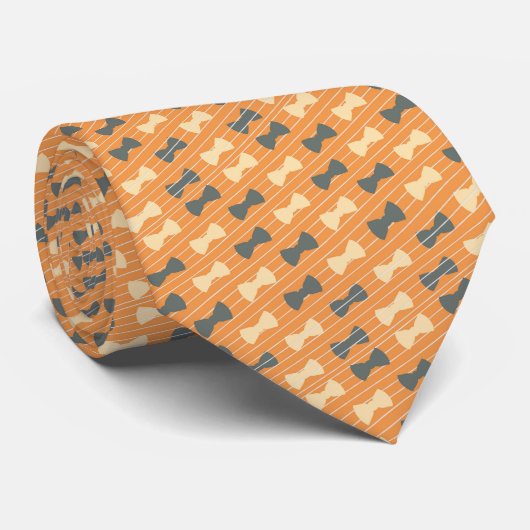 Bowtie Pattern Necktie Tie Stropdas (Opgerold)