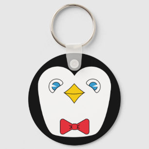 Bowtie penguin sleutelhanger