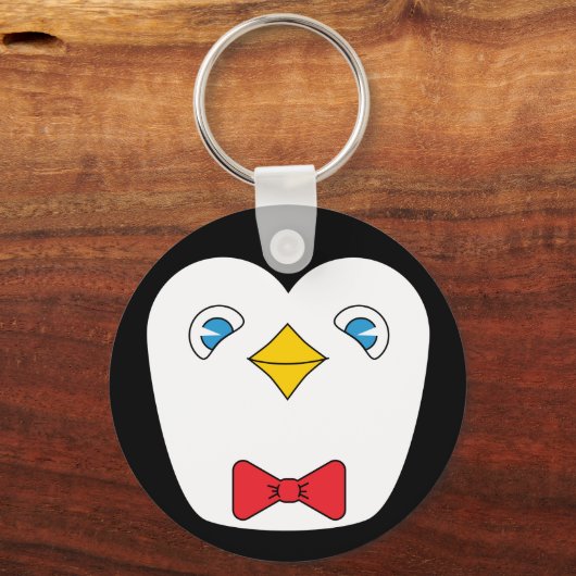 Bowtie penguin sleutelhanger (Achterkant)
