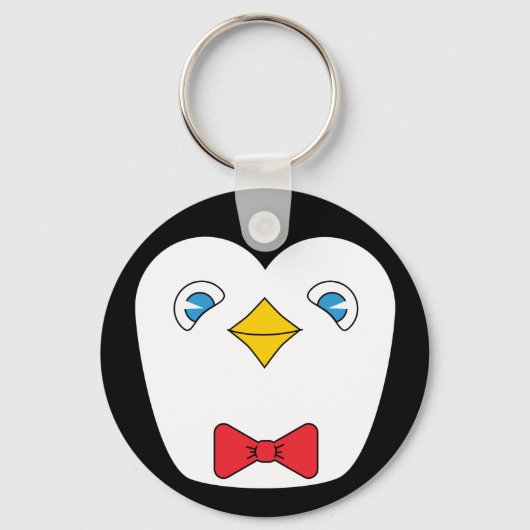 Bowtie penguin sleutelhanger (Achterkant)