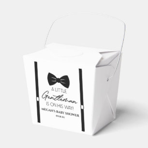 Bowtie Suspenders een klein Gentleman Baby shower Bedankdoosjes