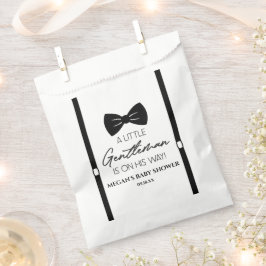 Bowtie Suspenders een klein Gentleman Baby shower Bedankzakje