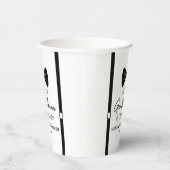 Bowtie Suspenders een klein Gentleman Baby shower Papieren Bekers (Rechts)