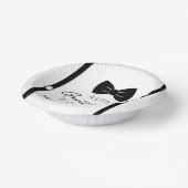 Bowtie Suspenders een klein Gentleman Baby shower Papieren Kommen (Gebogen)