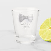 Bowtie Wedding Party Groomsman Gift Shot Glas (Achterkant)