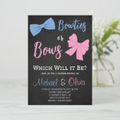 Bowties en bogen Geslacht onthullen Kaart (Staand voorkant)