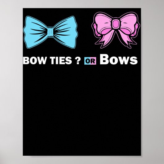 Bowties en bogen Geslacht onthullen Poster (Voorkant)