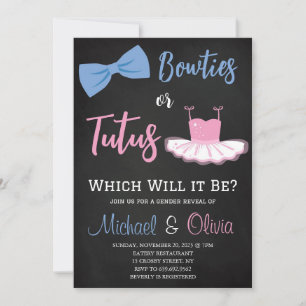 Bowties of tutus Geslacht onthullen Kaart