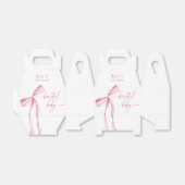 Bowtiful Waterverf Roze Baby shower Welkom Bedankdoosjes (Uitgevouwen)
