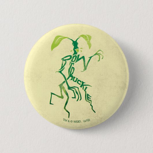 BOWTRUCKLE™ PICKETT™ Typografie Ronde Button 5,7 Cm (Voorkant)
