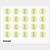 BOWTRUCKLE™ PICKETT™ Typografie Ronde Sticker (Vel)