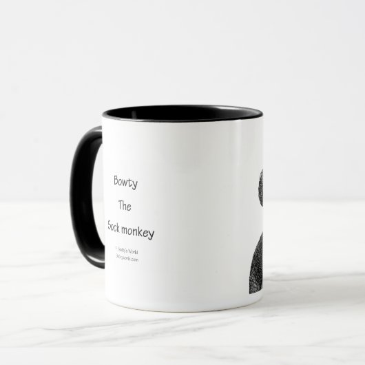 Bowty de Mok Sock Monkey (Voorkant links)