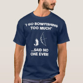 Bowvissen Shirt Gift - Grappig te veel (Voorkant)