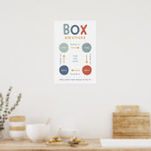 Box Boho Ademhalingstechniek Klaslokaal Poster (Keuken)
