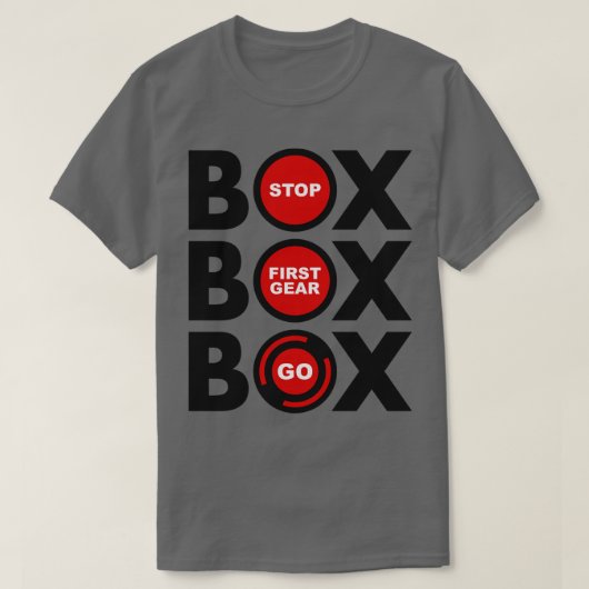 Box Box Box Box F1 Pitstop Lollipop Design T-shirt (Design voorkant)