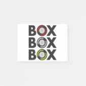 "Box Box Box" F1 Bandenontwerp Post-it® Notes (Voorkant)