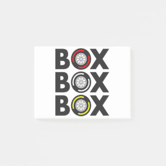 "Box Box Box" F1 Bandenontwerp Post-it® Notes