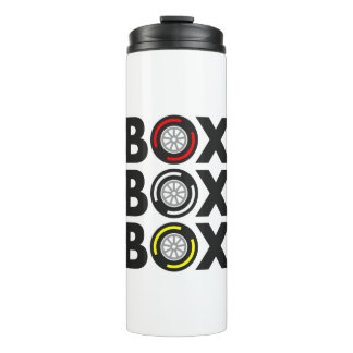 "Box Box Box" F1 Bandenontwerp Thermosbeker