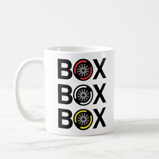 Box Box Box F1 Koffiemok (Links)