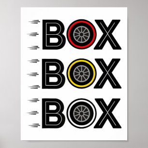 Box Box Pit Radio Call Band Compound Motorsport Poster