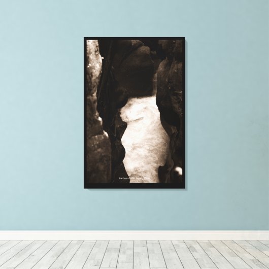 Box Canyon Canvas Afdruk (Insitu (Houten vloer))