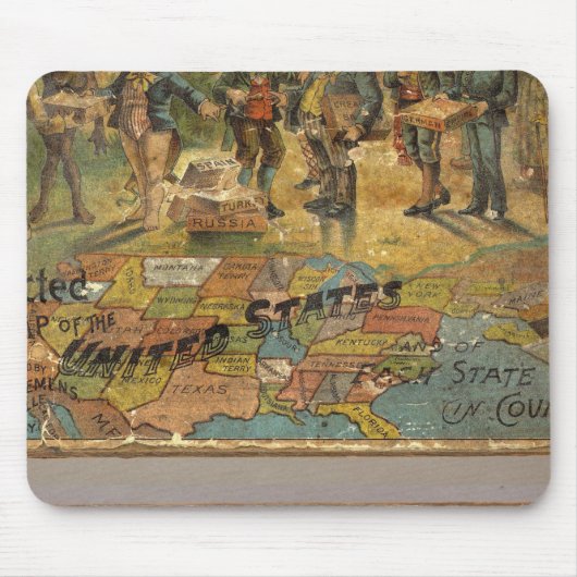 Box Dissected map, Verenigde Staten Muismat (Voorkant)