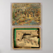 Box Dissected map, Verenigde Staten Poster (Voorkant)