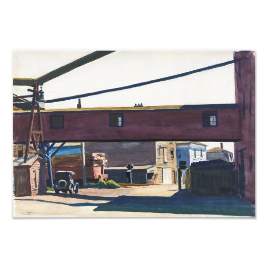 Box Factory, Gloucester | Edward Hopper | Foto Afdruk (Voorkant)