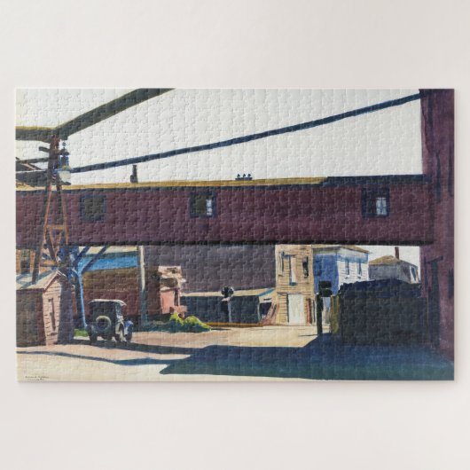 Box Factory, Gloucester | Edward Hopper | Legpuzzel (Horizontaal)