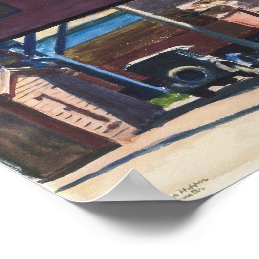 Box Factory, Gloucester | Edward Hopper | Poster (Hoek)