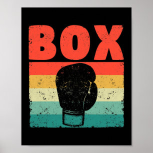 Box Glove Funny Boxing Glove Boxer Fighting Poster