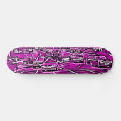 Box Junction in Magenta Skateboard (Horizontaal)