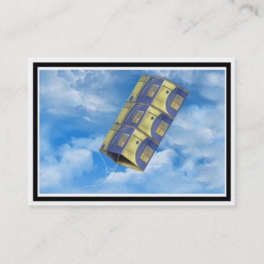 Box Kite in de lucht Visitekaartje (Voorkant)