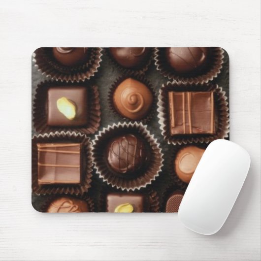 "Box of Chocolates" Mousepad voor je computer! Muismat (Met muis)