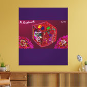 Box of Sixteen Roses Canvas Afdruk (Insitu (Woonkamer))