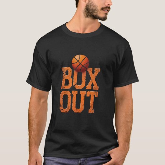 BOX OUT basketbalsport T-shirt (Voorkant)