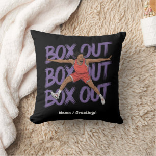 Box Out Box Out Box Out: Creatieve en grappige tak Kussen