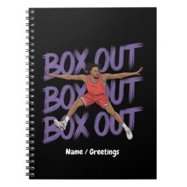 Box Out Box Out Box Out: Creatieve en grappige tak Notitieboek