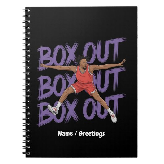 Box Out Box Out Box Out: Creatieve en grappige tak Notitieboek (Voorkant)